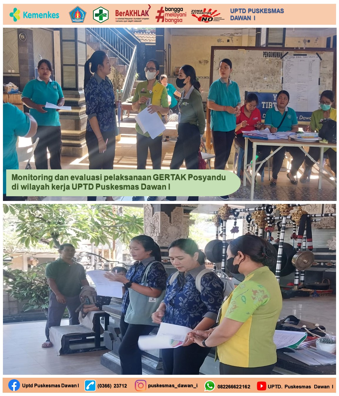 Monev Dinas Kesehatan Provinsi Bali