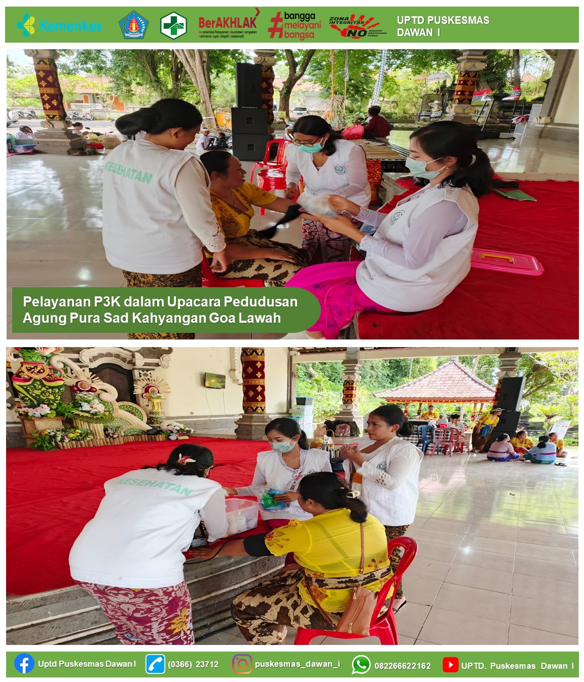 Layanan P3K Dalam Upacara Keagamaan