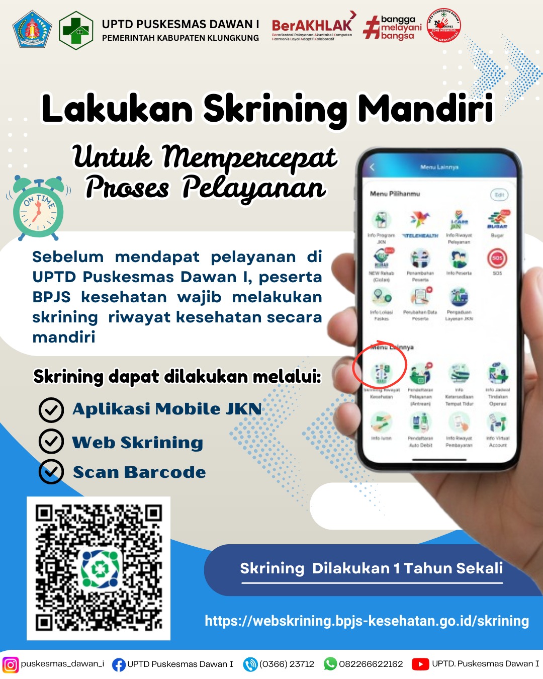 Pelayanan Lebih Cepat Dengan Skrining Mandiri BPJS