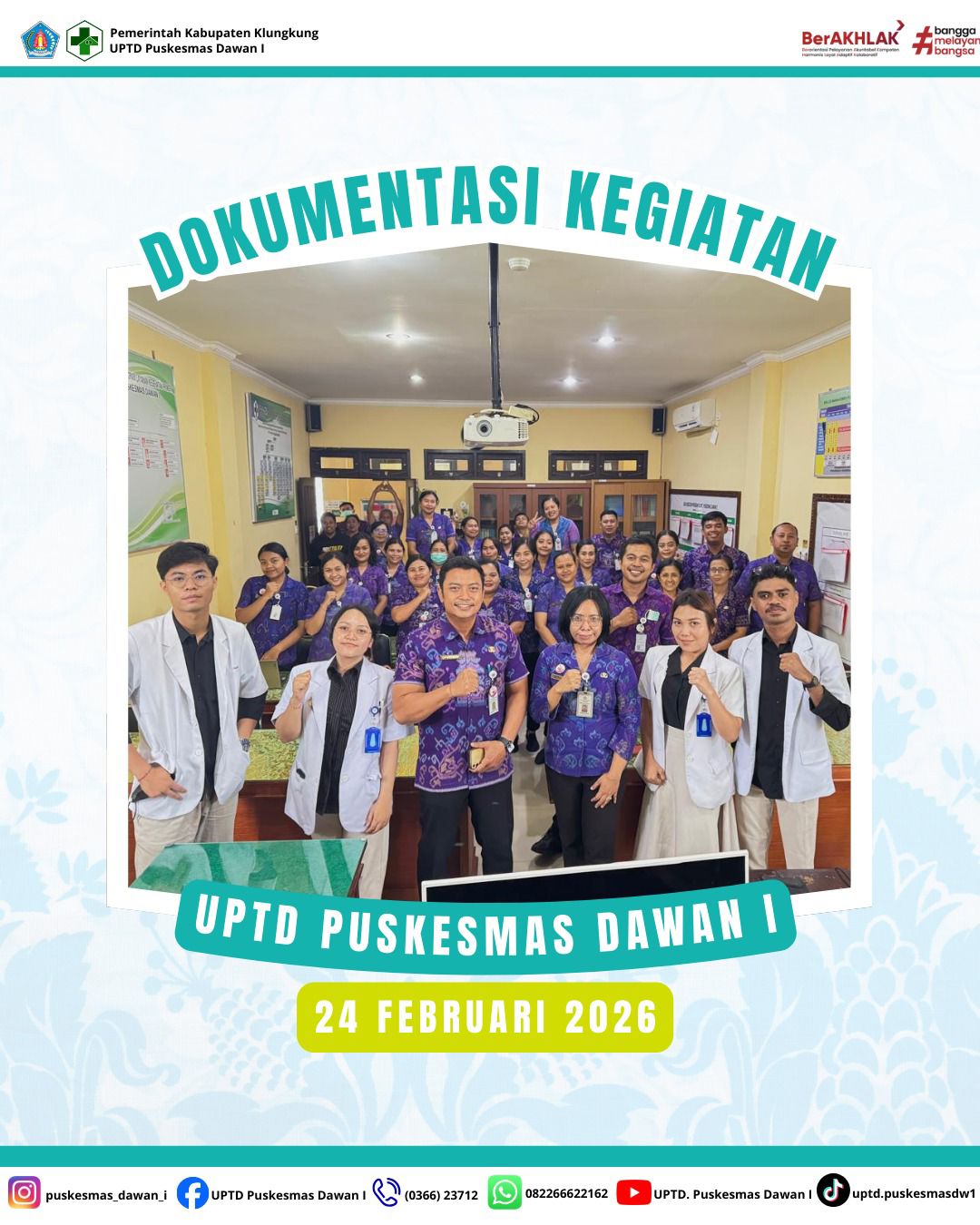 Perpisahan Dokter Internship, Pembinaan Kesehatan, dan PE Kasus HPR