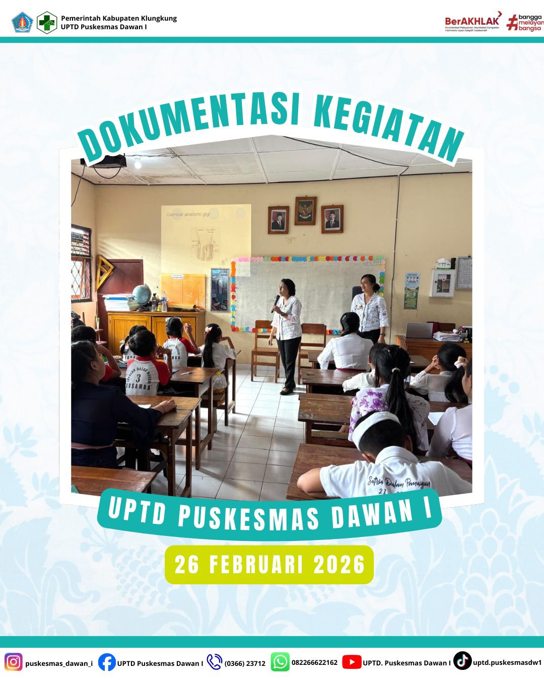 Kegiatan Pembinaan dan Pemantauan Kesehatan Masyarakat di Wilayah Kerja Puskesmas