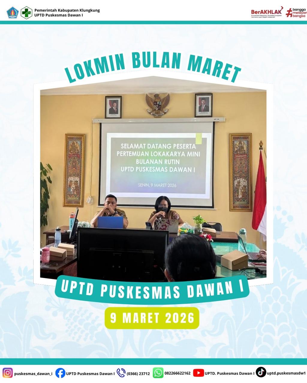 Kegiatan Lokakarya Mini Lintas Program bulan Maret 2026