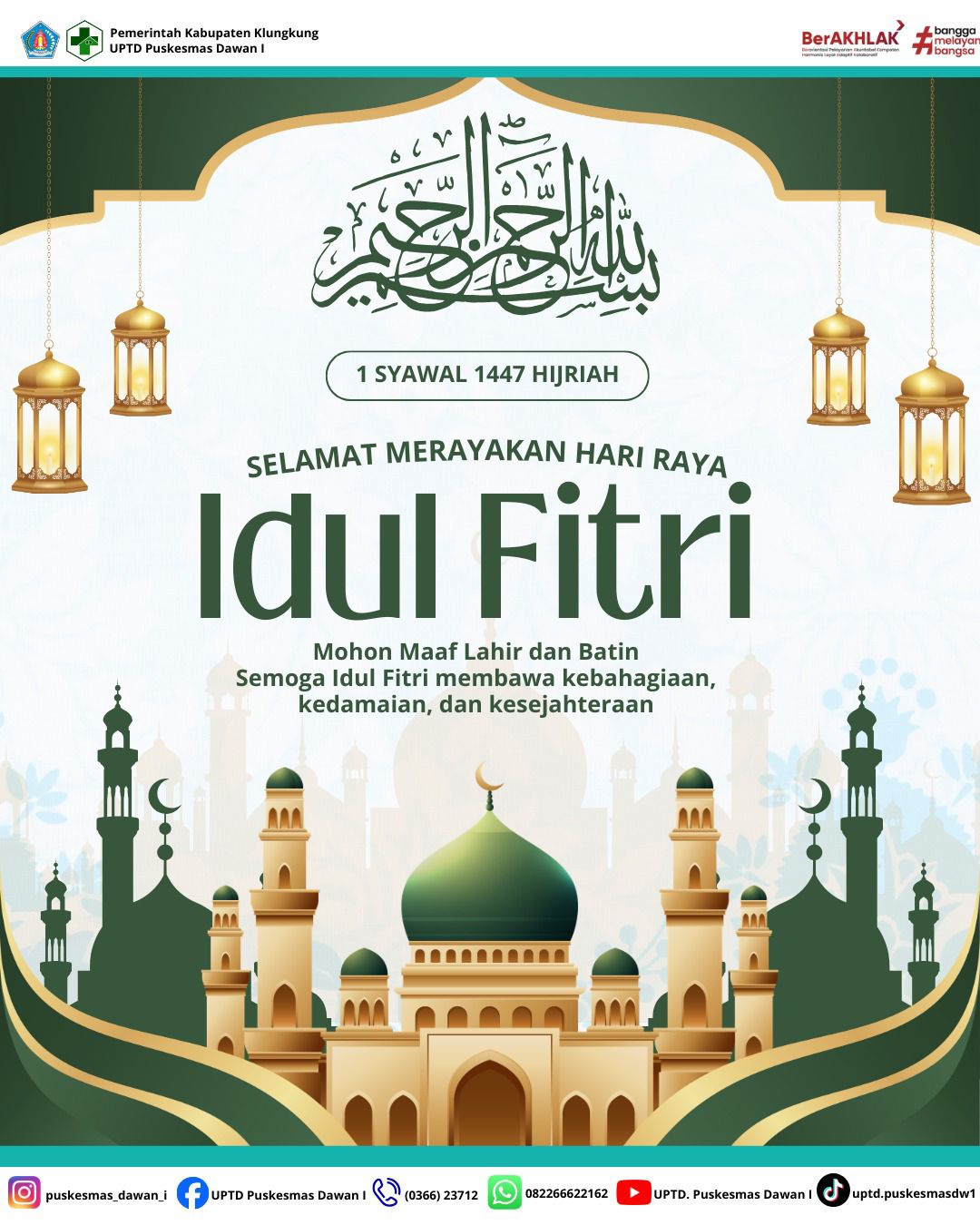 Selamat Hari Raya Idul Fitri 1 Syawal 1447 Hijriah