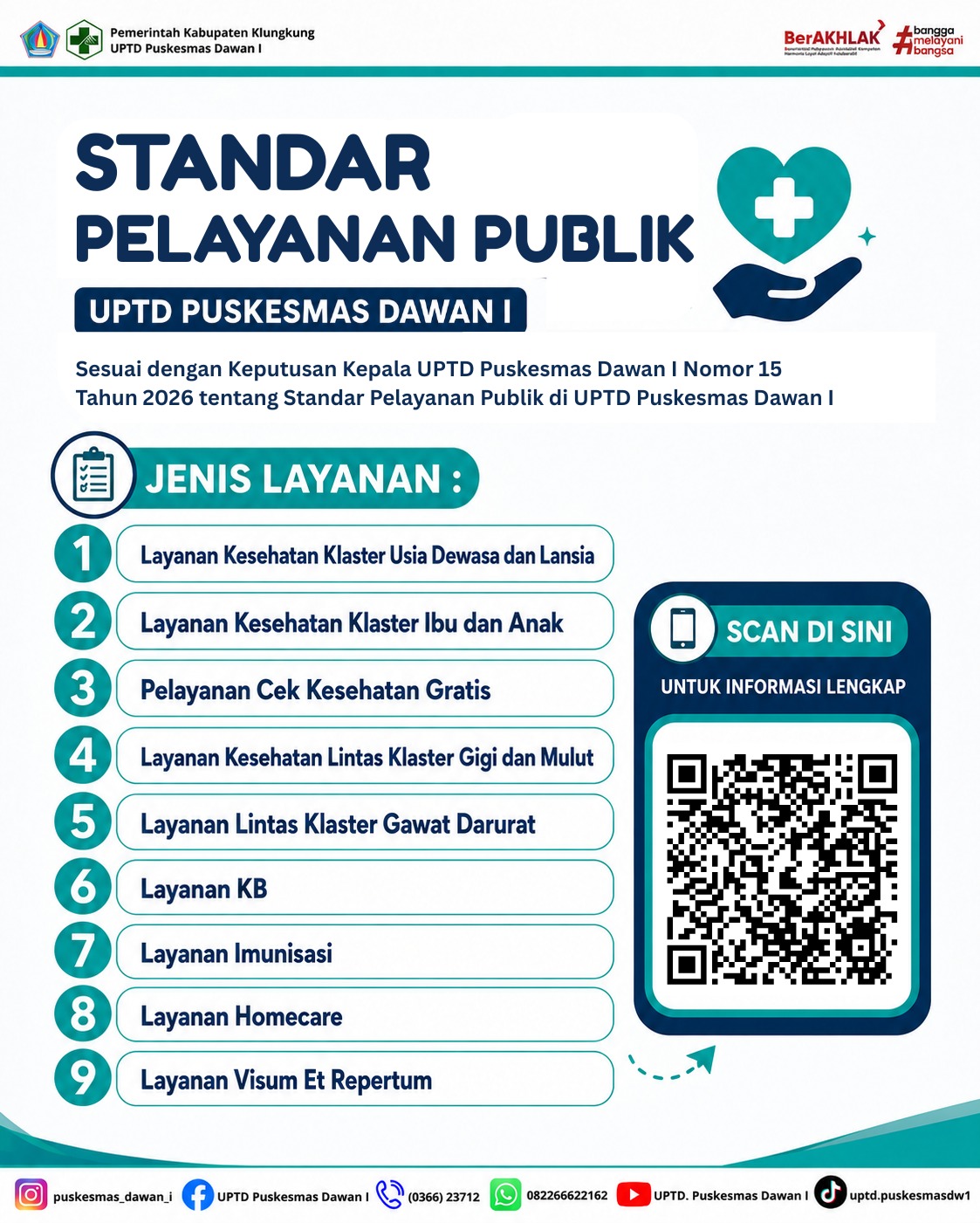 Standar Pelayanan Publik di UPTD Puskesmas Dawan I