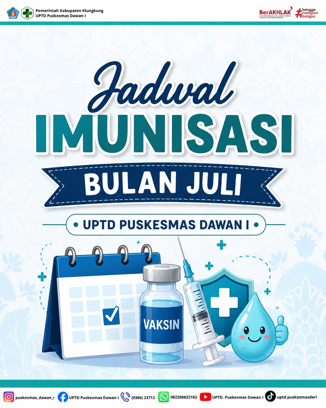 Buah Hati Sehat terlindung karena Imunisasi