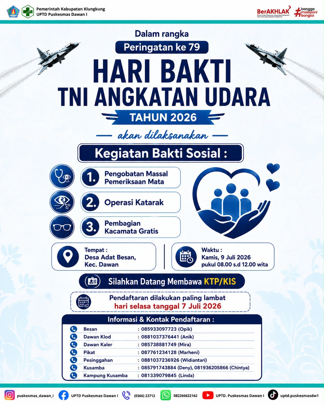 Peringatan Hari Bakti TNI AU ke-79 Tahun 2026