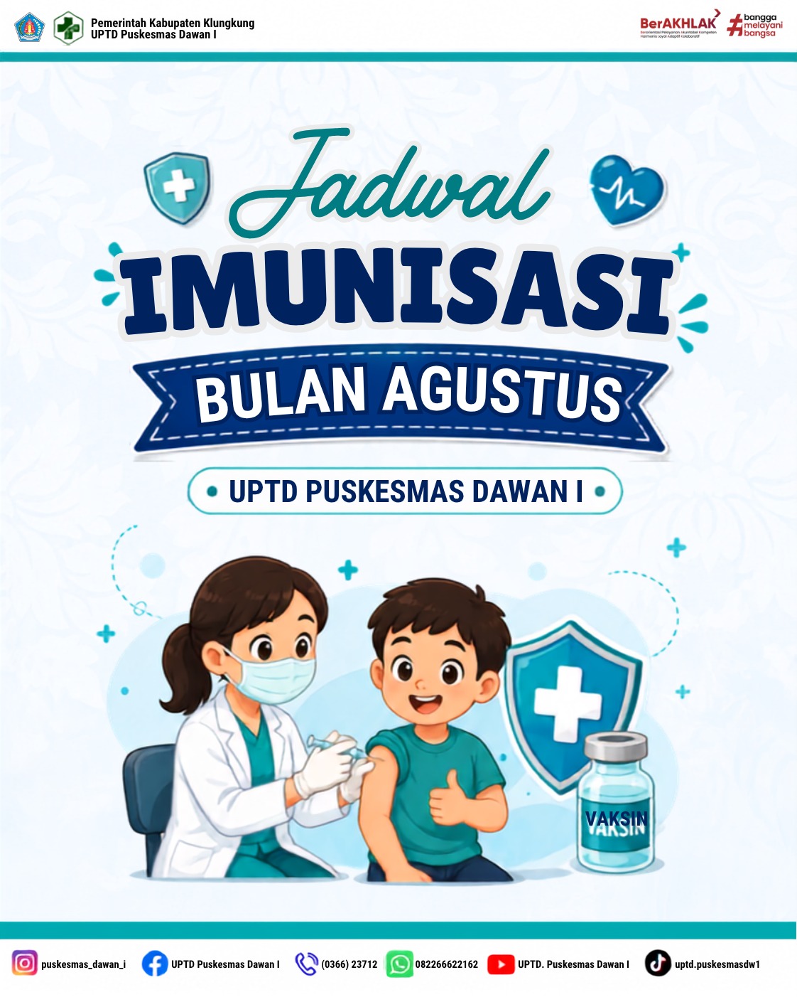 Buah Hati Sehat terlindung karena Imunisasi