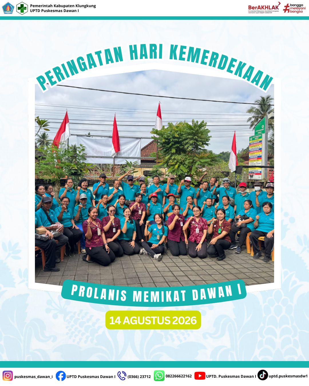 Semarak HUT Kemerdekaan RI ke-81 Bersama Klub Prolanis Memikat Dawan I