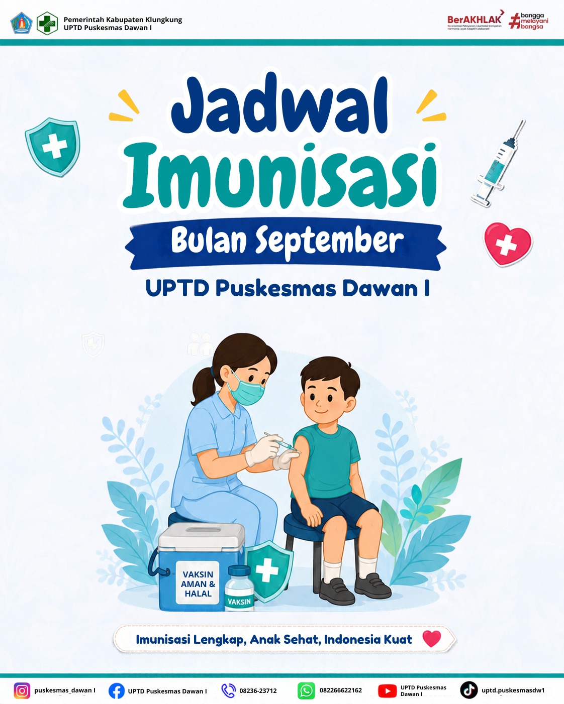Jadwal Imunisasi September 2026 UPTD Puskesmas Dawan I