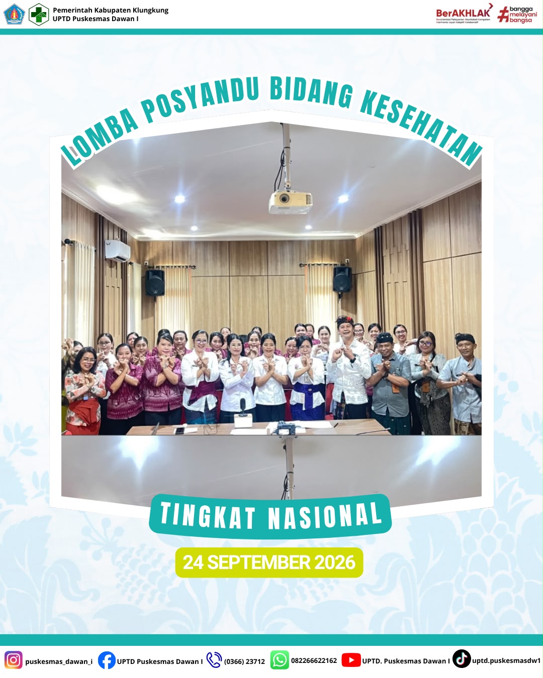 Pendampingan Posyandu Lely Dawan Klod dalam Penilaian Posyandu Berprestasi Bidang Kesehatan Tingkat Nasional Tahun 2026